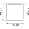 Klaffventil 102 Alu 150mm BAREBO – miniatyr 2