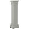 Klassisk blompelare grå 17x17x66 cm MDF vidaXL – miniatyr 2