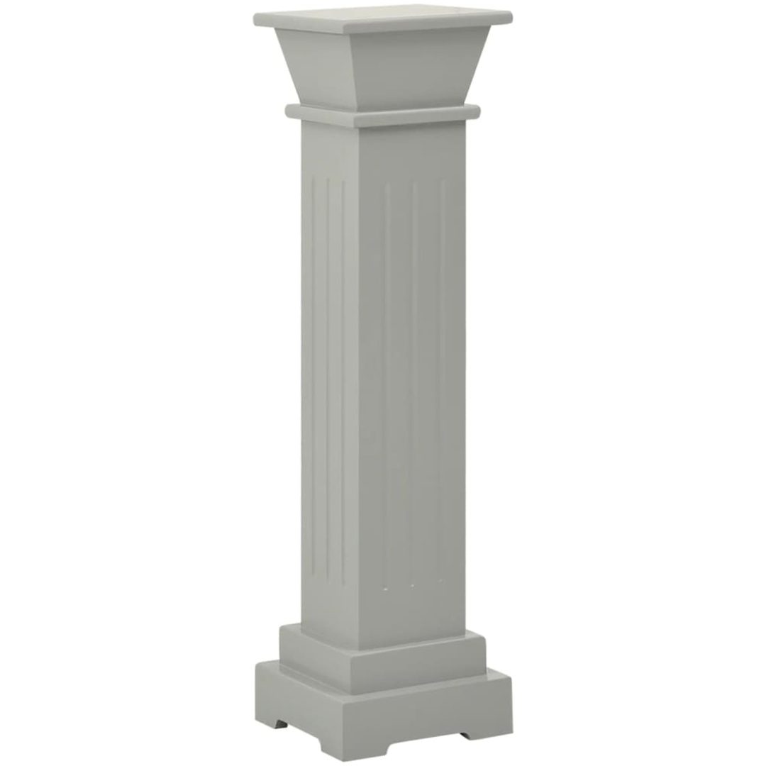 Klassisk blompelare grå 17x17x66 cm MDF vidaXL – bild 2