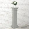 Klassisk blompelare grå 17x17x66 cm MDF vidaXL – miniatyr 4