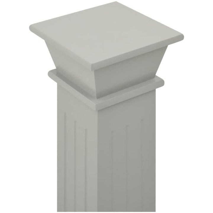 Klassisk blompelare grå 17x17x66 cm MDF vidaXL – bild 5
