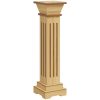 Klassisk blompelare natur 17x17x66 cm MDF vidaXL – miniatyr 2