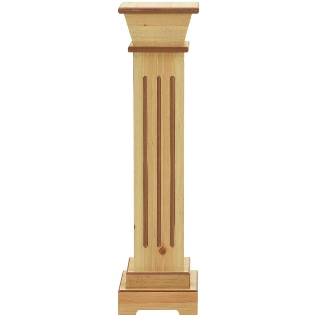 Klassisk blompelare natur 17x17x66 cm MDF vidaXL – bild 3