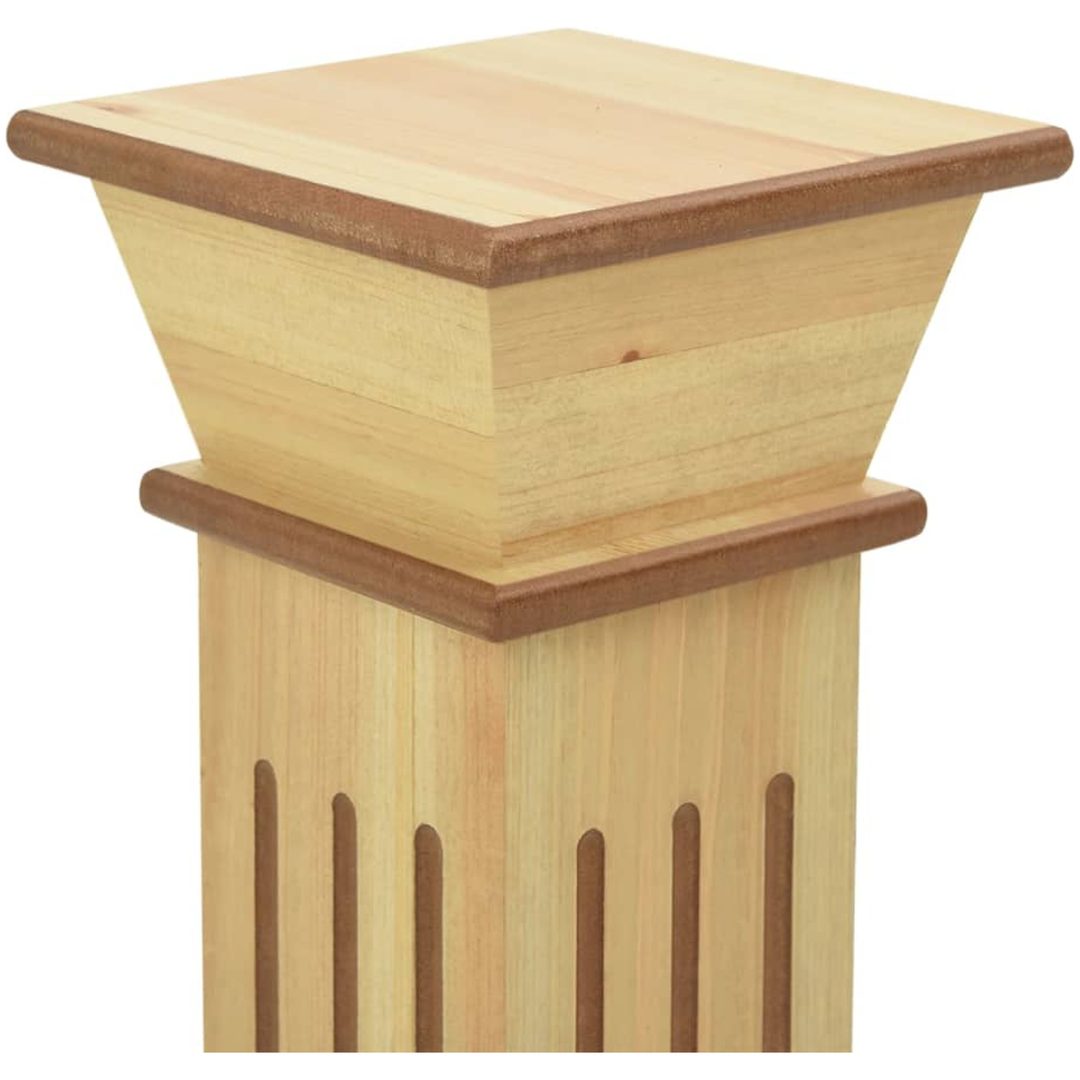 Klassisk blompelare natur 17x17x66 cm MDF vidaXL – bild 5