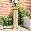 Klassisk blompelare natur 17x17x66 cm MDF vidaXL – miniatyr 1