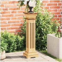 Klassisk blompelare natur 17x17x66 cm MDF vidaXL