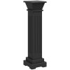 Klassisk blompelare svart 17x17x66 cm MDF vidaXL – miniatyr 2