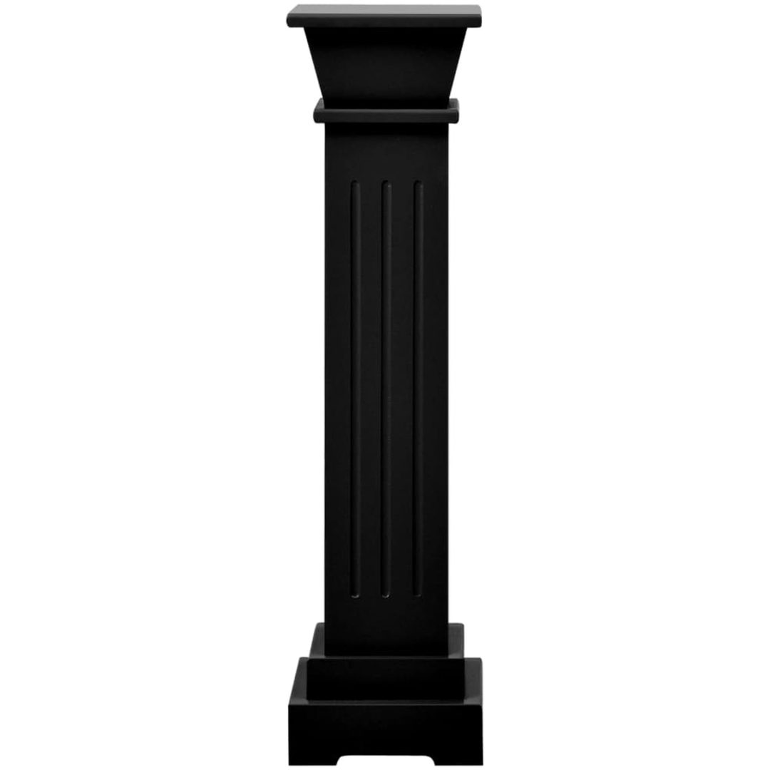 Klassisk blompelare svart 17x17x66 cm MDF vidaXL – bild 3
