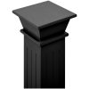 Klassisk blompelare svart 17x17x66 cm MDF vidaXL – miniatyr 5