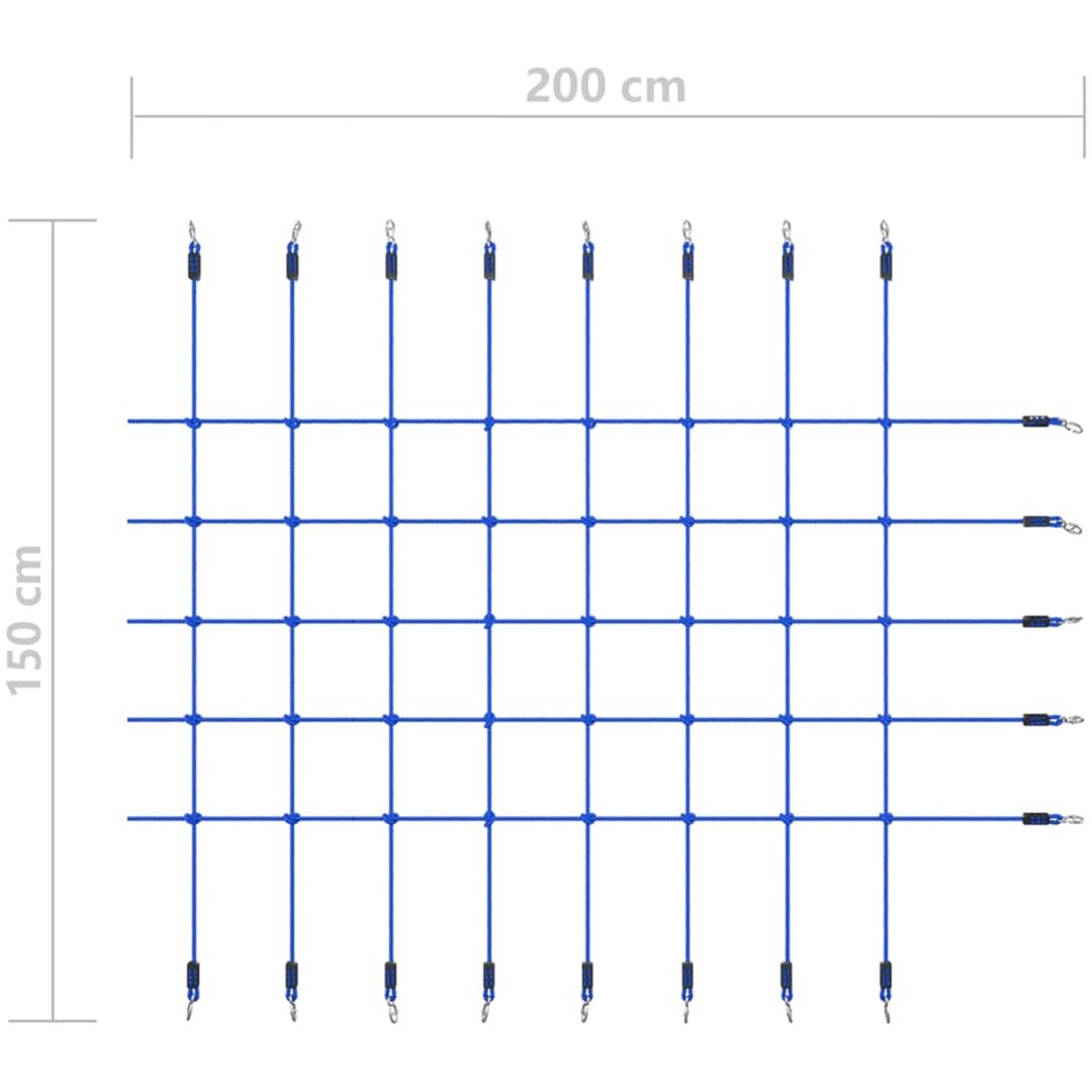 Klätternät 200x150 cm blå vidaXL – bild 5