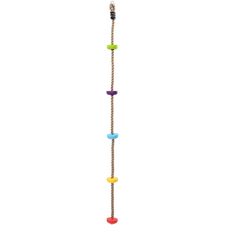 Klätterrep för barn med plattformar 200 cm vidaXL 10,5 x 10,5 x 201 cm – bild 2
