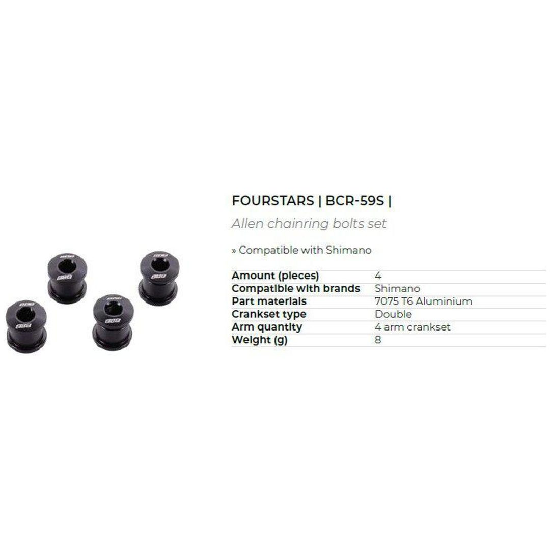 Klingbultar FourStars Svart BBB – bild 2