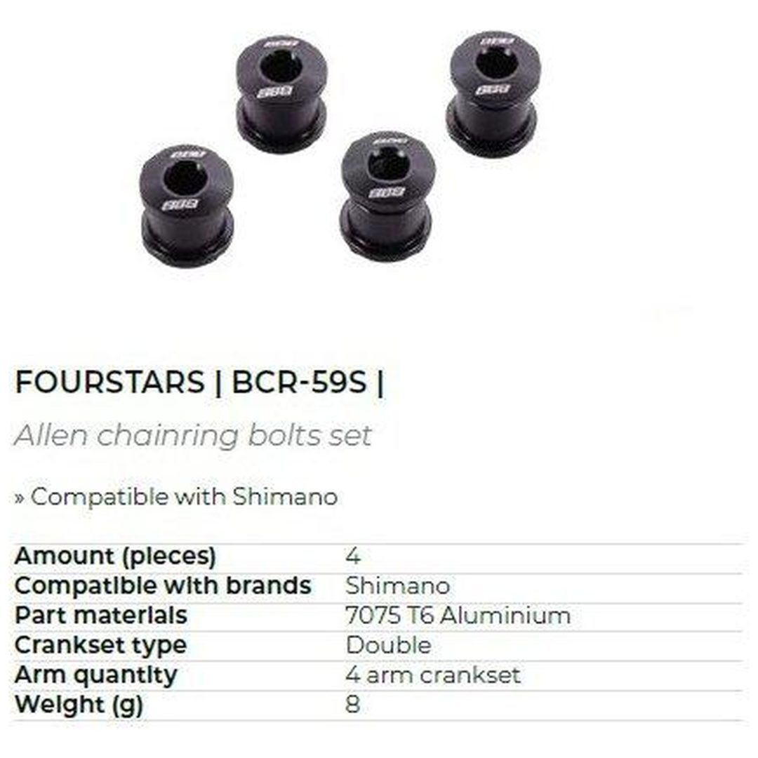 Klingbultar FourStars Svart BBB