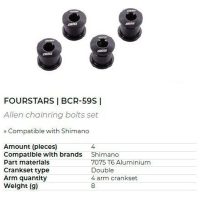 Klingbultar FourStars Svart BBB