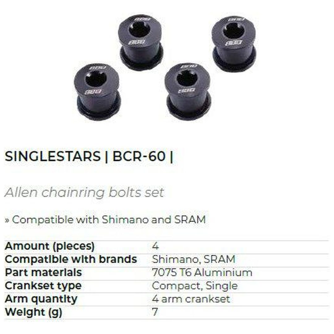 Klingbultar SingleStars Svart BBB