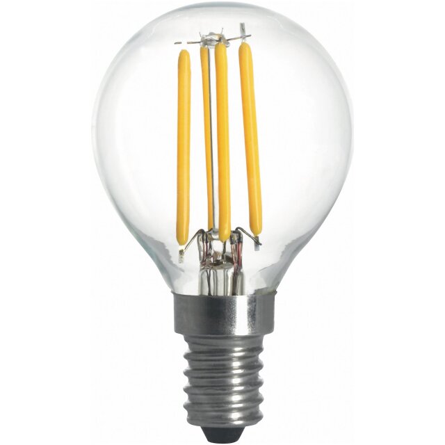 Filament LED-lampa, Klot, Klar, 2W, E14, 230V, MB MALMBERGS