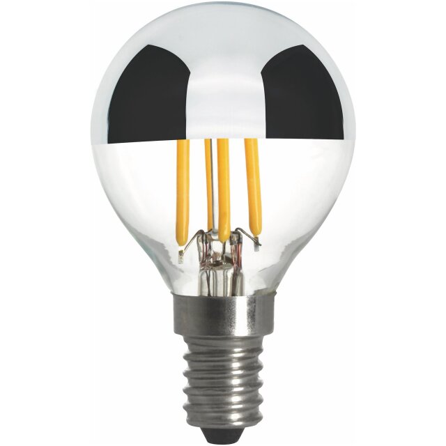 Filament LED-lampa, Toppförspeglad, Klot, Klar, 4W, E14, 230V, Dim, MB MALMBERGS