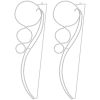 Klotformade ljusslingor 2 st varmvit 111,5x35x4,5 cm vidaXL – miniatyr 4
