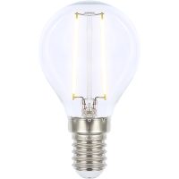 Klotlampa E14 2W LED filament 2700K, klar