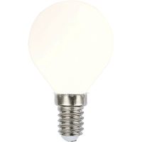 Klotlampa E14 2W LED filament 2700K, vit