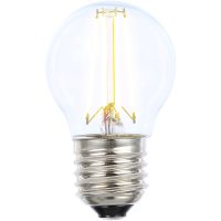 Klotlampa E27 4W LED filament dimbar 2700K, klar
