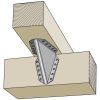 Knagge Kb 210x210x2,0x107 FASTCC Dimension BxDxTxH 210x210x20x107 mm – miniatyr 2