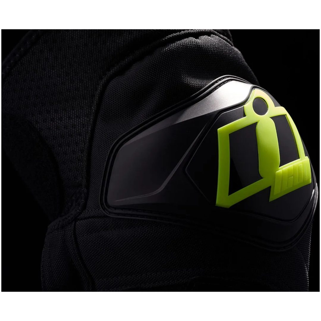 Knäskydd Cloverleaf 2 Svart/Hi-Vis Gul ICON Small-XL – bild 5