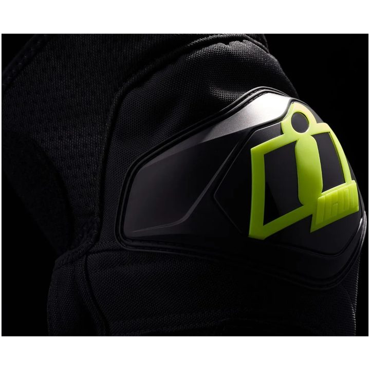 Knäskydd Cloverleaf 2 Svart/Hi-Vis Gul ICON Small-XL – bild 5