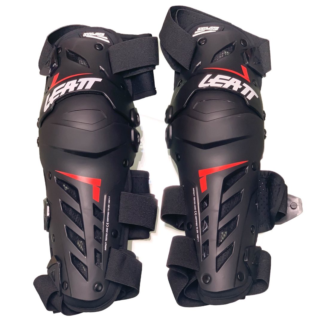 Knäskydd Dual Axis Svart/Röd Leatt XXL