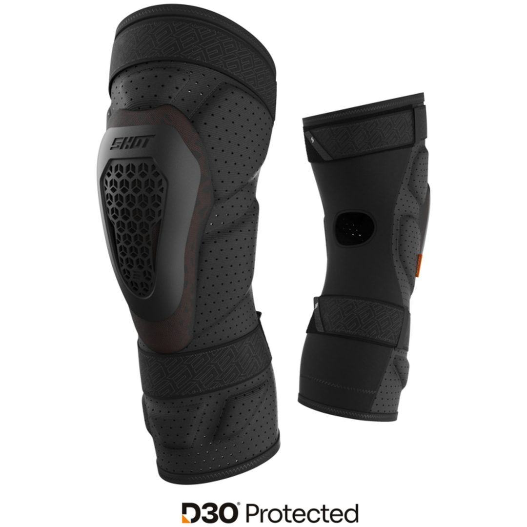Knäskydd Protector D3O Svart Shot XS