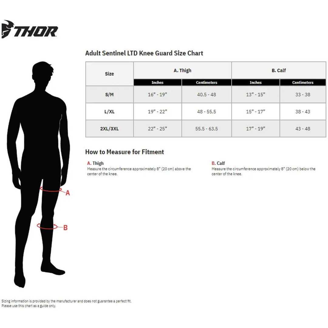Knäskydd Sentinel Svart THOR Small/Medium – bild 2