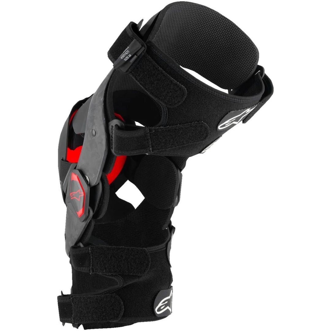 Knäskydd Supertech Rk-10 Plasma Svart/röd ALPINESTARS Small – bild 2