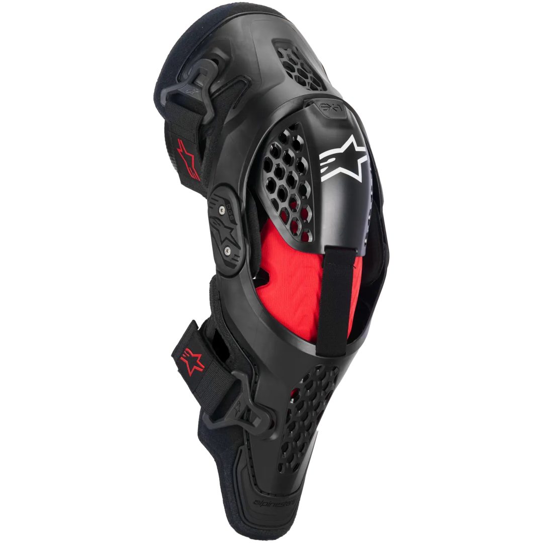 Knäskydd SX-1 Plasma Svart Grå Röd ALPINESTARS(MX) S/M