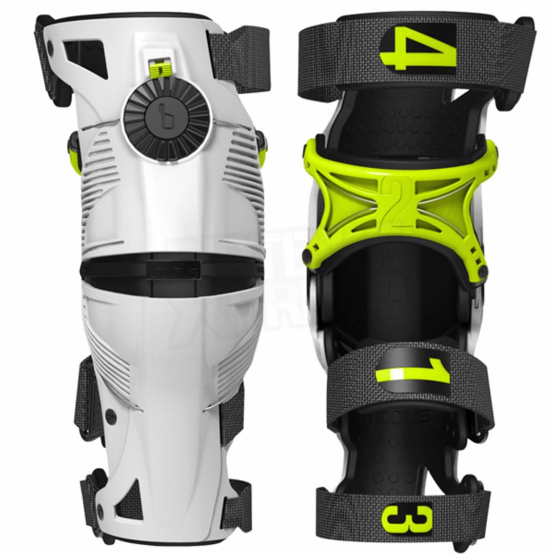 Knäskydd X8 Gul/Vit/Svart Mobius XS