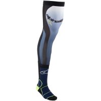 Knäskyddsstrumpor Svart Marinblå Gul ALPINESTARS(MX)