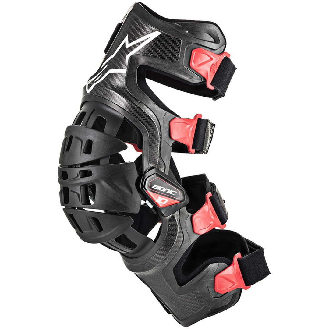 Knästöd Bionic 10 Carbon Vänster Svart Alpinestars Large – bild 3