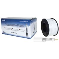 Koaxialkabel RG-59T A/LSNH Dca (0,8/3,6) tr-skärm vit Televes