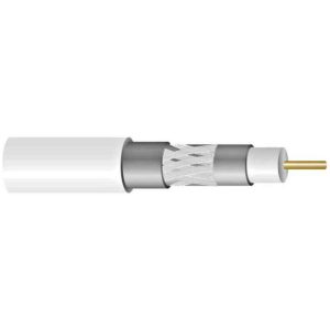 Koaxialkabel RG-6T A/LSNH Dca (1,0/4,6) tr-skärm vit Televes
