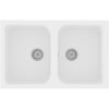Kökssink Vit 760x480x184 mm Granit vidaXL Standard – miniatyr 2