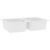 Kökssink Vit 760x480x184 mm Granit vidaXL Standard – miniatyr 4