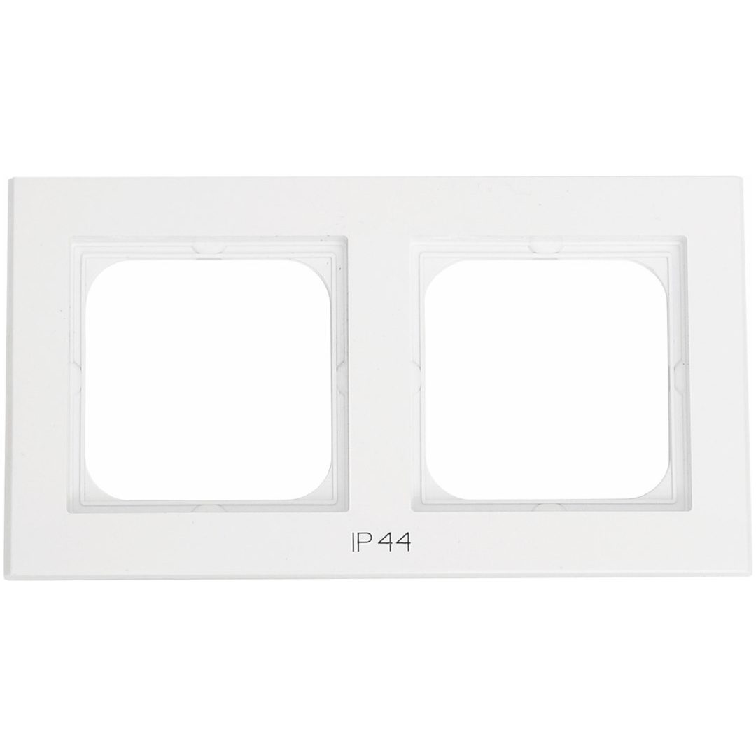 Kombinationsram, Optima, 2-fack, Med text: IP44. MALMBERGS