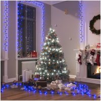Kompakt ljusslinga med 1000 LED blå 25 m PVC vidaXL