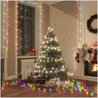 Kompakt ljusslinga med 1000 LED flerfärgad PVC vidaXL