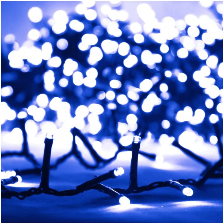 Kompakt ljusslinga med 2000 LED blå PVC vidaXL 45 m – bild 4