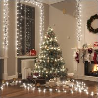 Kompakt ljusslinga med 2000 LED kallvit 45 m PVC vidaXL