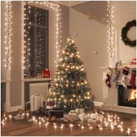 Kompakt ljusslinga med 2000 LED kompakt varmvit PVC vidaXL