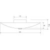 Kompass Plafond 42cm, Vit/svart/stål ANETA HOME Sockel E14 Vit /Svart – miniatyr 2