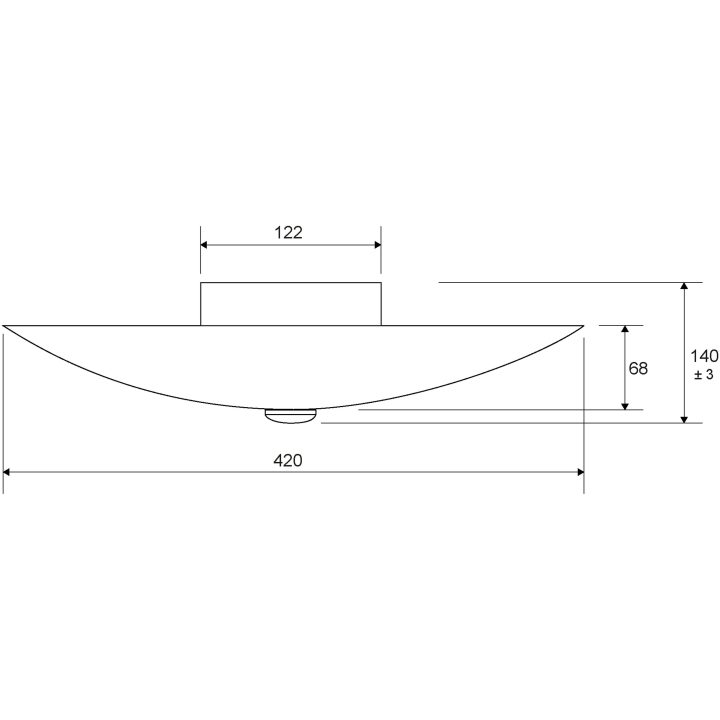 Kompass Plafond 42cm, Vit/svart/stål ANETA HOME Sockel E14 Vit /Svart – bild 2