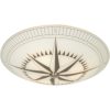 Kompass Plafond 42cm, Vit/svart/stål ANETA HOME Sockel E14 Vit /Svart – miniatyr 1
