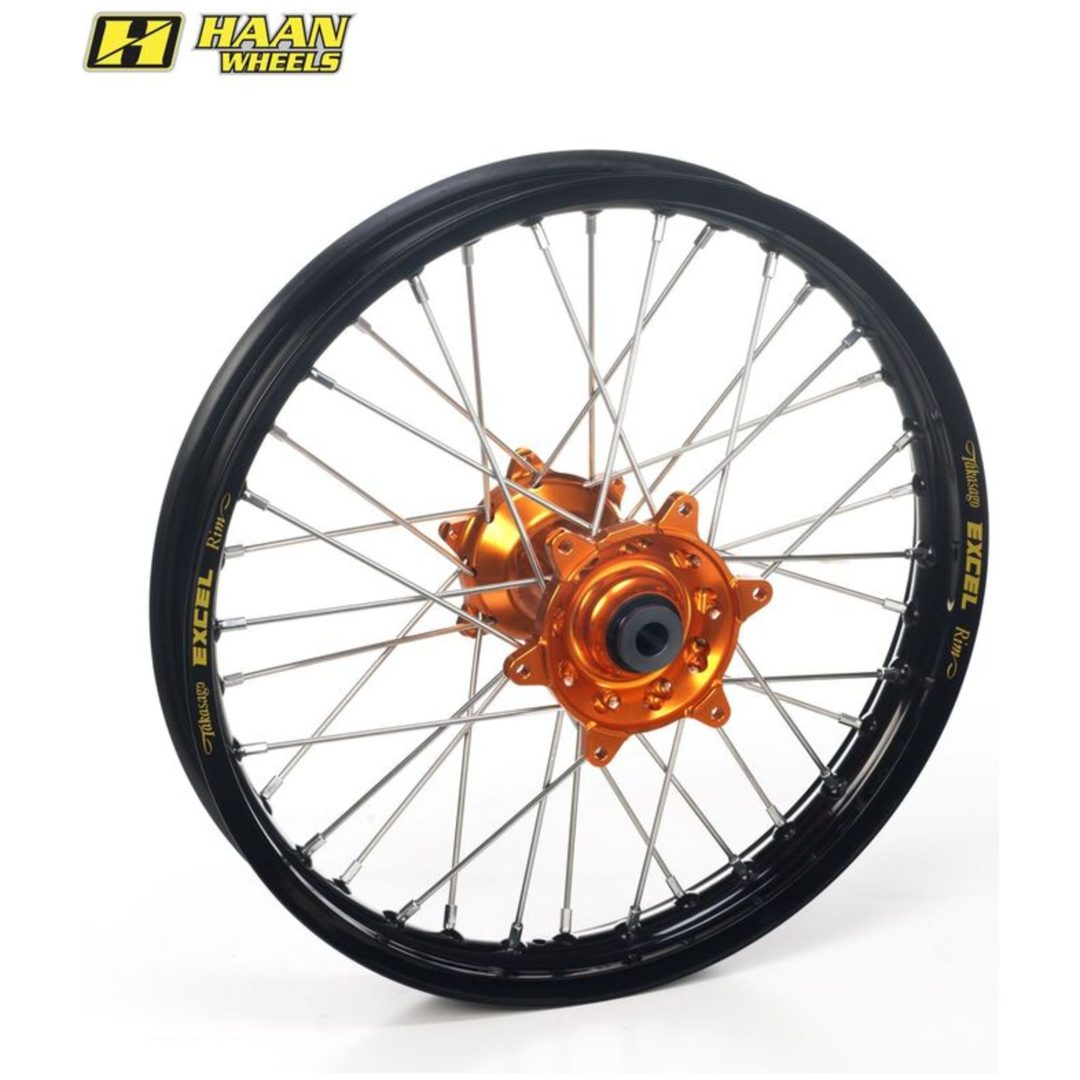 Komplett Bakhjul 17x4,50 Svart/Orange HAAN WHEELS